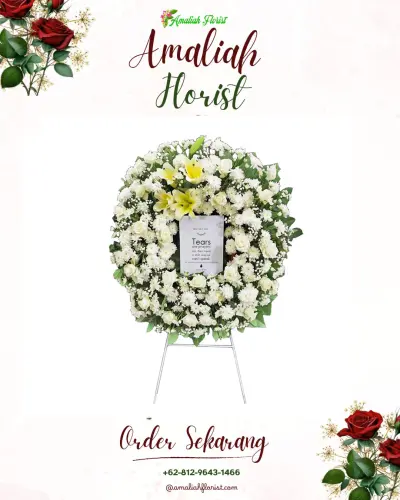 Krans Bunga Duka Cita di Medahan